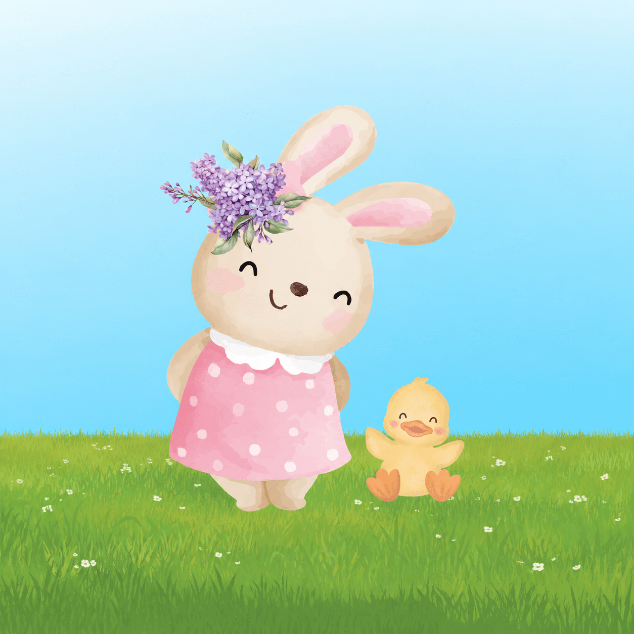 Lilac Binkyhop on an Easter adventure