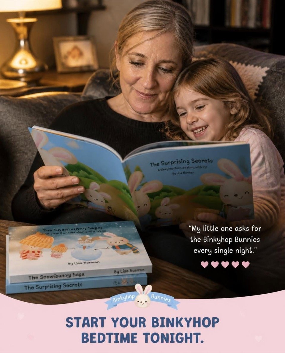 Lisa, author of The Binkyhop Bunnies
