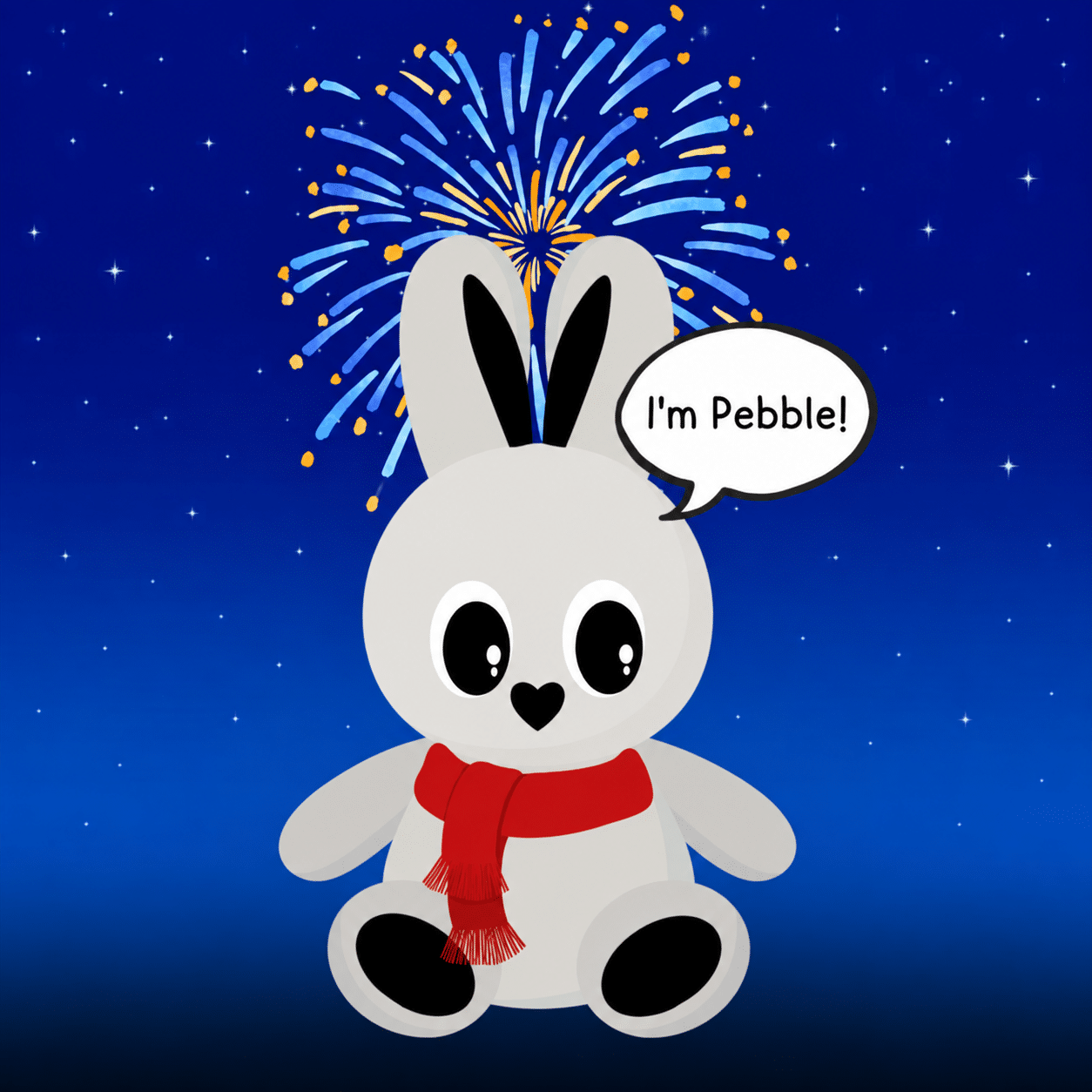 Pebble Binkyhop exploring outdoors